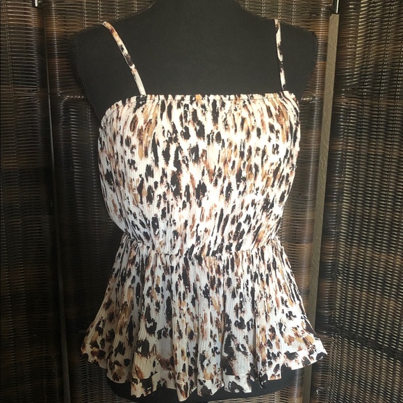 gimmicks by BKE Tops - Gimmicks by BKE Leopard Print Peplum Tank Top